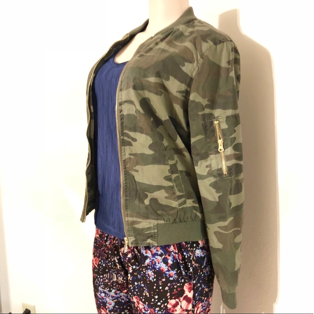 New Look Camouflage Bomber Jacket
